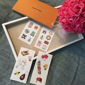 Authentic Louis Vuitton Travel Sticker Collection - Multicolor Set.